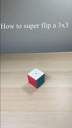 How to do Superflip pattern on a 3x3