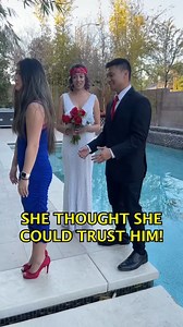 26K views · 66 reactions | Groom pranks bride with a trust fall on their wedding day | Manuella | Facebook