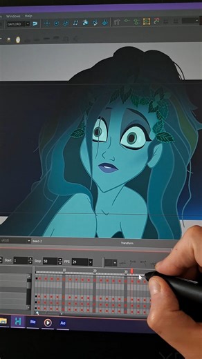 Animating your favorite nymph!🌱#animatedcartoon