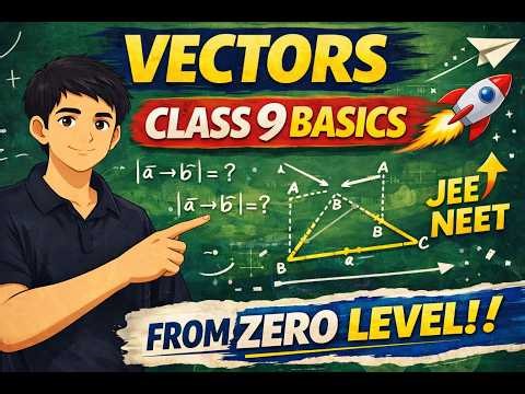 Vector Basics for Class 9 & 10 🔥 | Lecture 5 | JEE/NEET Foundation | Physics + Maths Start Strong