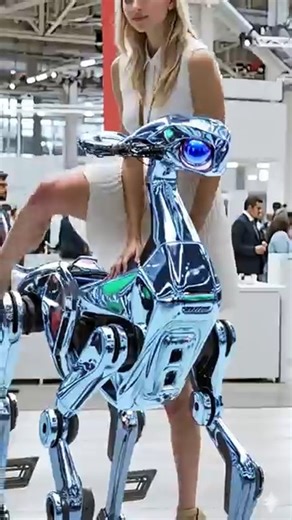 She Tested the AI Quadruped Robot at IRC 2025 #IRC2025 #AIrobot | AI Robot Lab