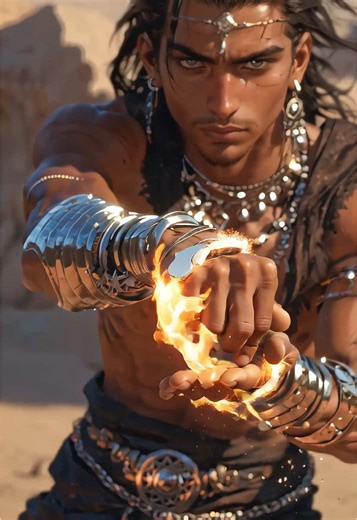 Mystical Gathering of Mages in the Desert