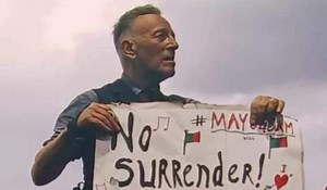 Mayo For Sam: Bruce Springsteen Spotted Holding GAA Sign At Kilkenny Gig