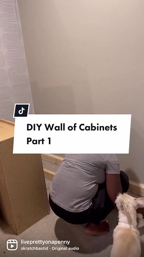 Building a Wall of Storage Cabinets in the Basement