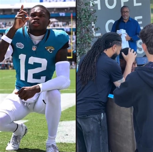 Breaking: Jacksonville Jaguars star Travis Hunter got baptized before his game today. “He asked to come get baptized before today's game. Thank you Jesus for touching this young man's life!” Incredible! 🙏 | The American Patriot