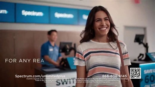 Spectrum Mobile Unlimited Plus TV Spot, 'Free Anytime Upgrade'