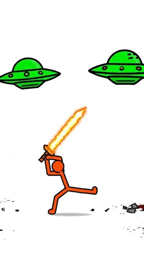 Alien Attack #stickfigure #animation #cartoon