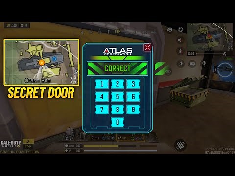 How to Find Code & Open Secret Door in Crash Site - BR CODM