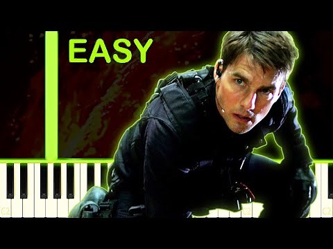 MISSION IMPOSSIBLE THEME - EASY Piano Tutorial