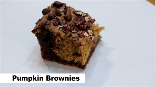 How to make pumpkin brownies | Easy homemade brownie recipe short version