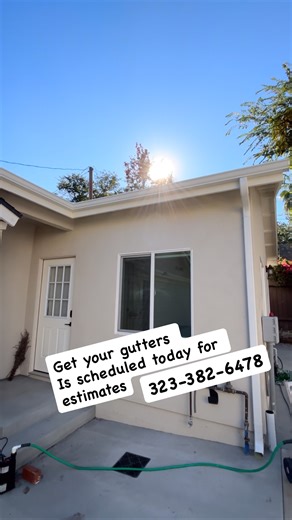 Gutters small installation in front of the door#pasadena a#contractor #roofing #gutterservices #la | Jose Luis Lopez