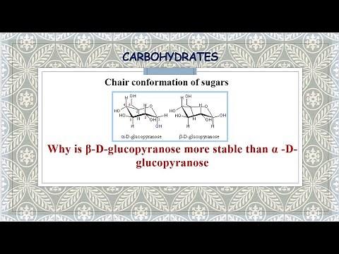 Why is β-D-glucopyranose more stable than α-form