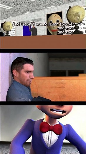 Baldi Don't Wanna Learn Animation Comparison #baldisbasics #shorts