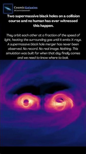 Two Supermassive Black Holes on a Collision Course — No Human Has Ever Witnessed This