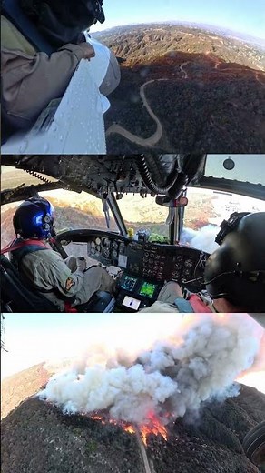 Palisades Aerial Firefighting POV 🎬 Coulson Aviation #Shorts #Fire