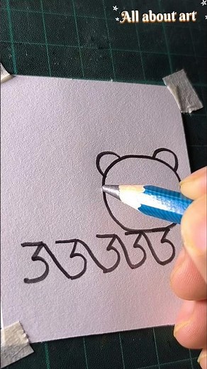 how to draw a panda
