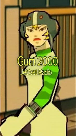Evolution of Gum from Jet Set Radio #jetsetradio