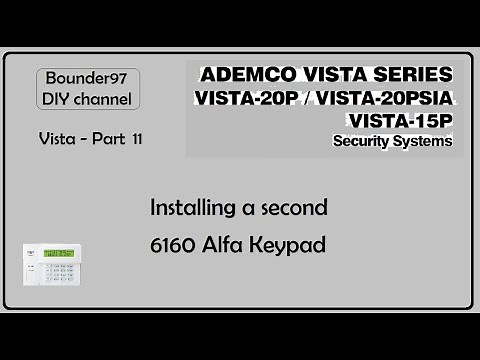 installing a second 6160 keypad (Vista 20p part 11)