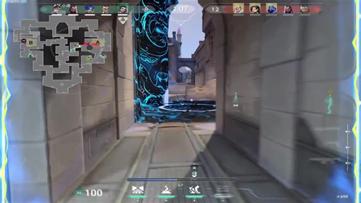 Neon Highlights in Valorant Gameplay