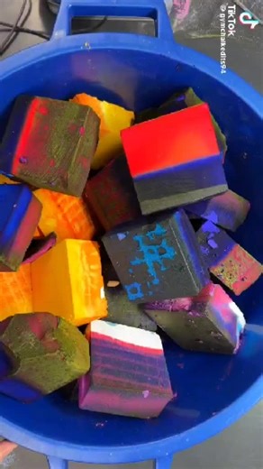 Colorful ASMR Crushing Experience with Full Block Edit