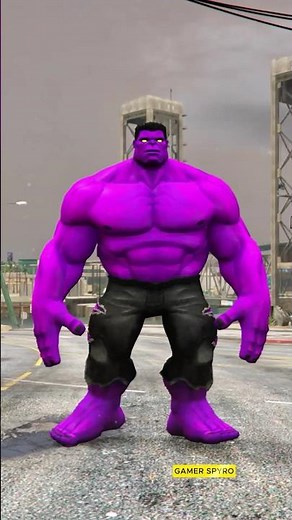 Daddu Hulk Saved Spider Man And Franklin From Violet Hulk 😱#shorts