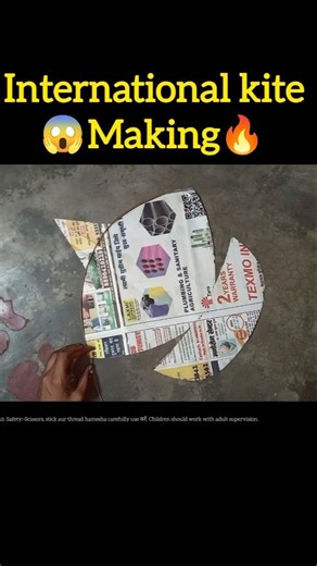 😱Trending International kite making at home🔥 #shorts#kiteflying#kitemaking#kite#trending#viral