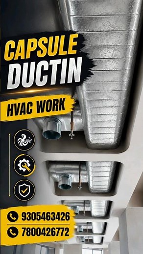 Capsule Ducting Installation | HVAC Duct Fabrication Work