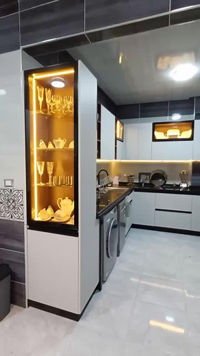 Polylac PVC Kitchen Designs - Silver Color