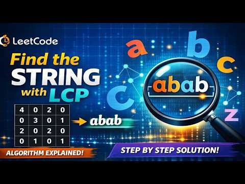 Mar 28, 2026 - Leetcode Problem #2573. Find the String with LCP