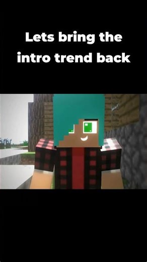 Bringing back the Intro trend... 💎 #minecraft #shorts