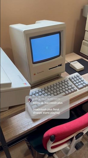 Macintosh Plus booting from floppy disk & printing with ImageWriter II #retrocomputing #80s #asmr