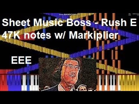 [Black MIDI] Sheet Music Boss - Rush E 47K notes