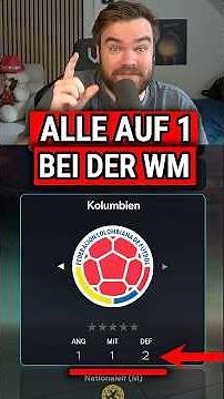 Was passiert, wenn ALLE WM-TEAMS nur 1 GESAMTSTÄRKE haben? 😳⚽ #summerofgoals