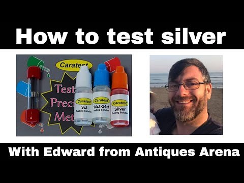 How to test Silver with a silver testing kit - With Edward from Antiques Arena