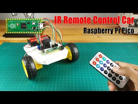 How to make an IR remote control car with Raspberry Pi Pico board | Raspberry Pi Pico Projects