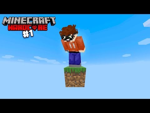 I Started with ONE BLOCK in Minecraft Hardcore Mode