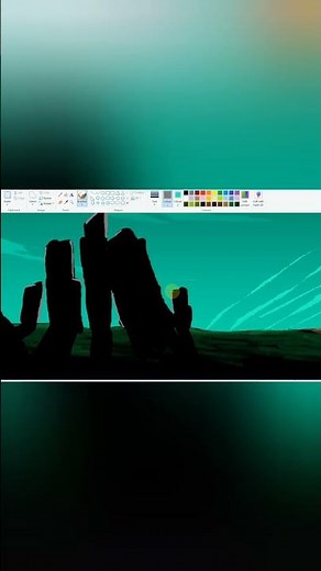 🖌️ How to Draw Nature Scenery in MS Paint | Easy Drawing | Easy Step by Step Tutorial | 🎨