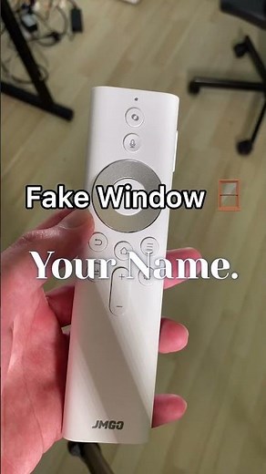 Fake Window Projector Challenge- Tiktok Your Name #Shorts