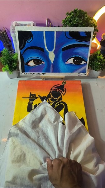 ✨ Shri Krishna's Eyes Drawing | Divine Eyes Sketch Tutorial 🦚🎨 #krishna #drawing #shorts