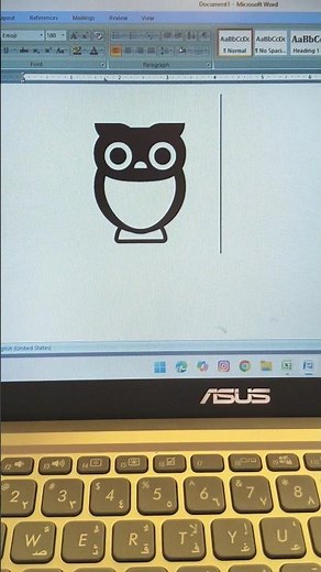 How to Type Owl Symbol 🦉 on Laptop | Owl Emoji in MS Word & Windows Keyboard #computer #technology