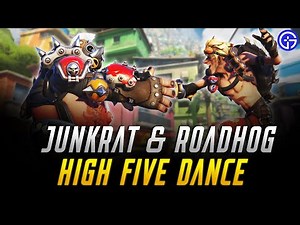 Junkrat & Roadhog's "HIGH FIVE" Dance Emote For Duos Dancing Together 🤯 #overwatch #easteregg