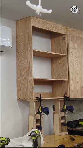 Homemade Cabinet Installation JACKS! Idea from @fatthumbwood #woodworking #wood #diy #maker #tools