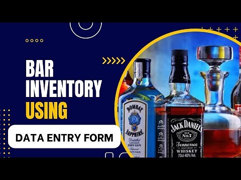 Bar Inventory in Excel using Data entry form