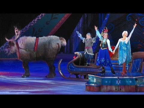 Frozen Disney on Ice show highlights with Anna, Elsa, Hans, Olaf, Sven, Kristoff skating