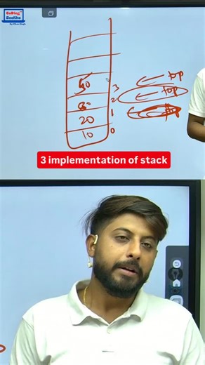 Prof. Vikas Singh | Stack implementation | Instagram