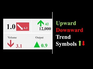 PowerBi: Upward & Downward Trend Symbols/Arrows