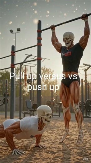 pull-up VS push up kaun hai jyada powerful? #fitness #shorts