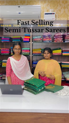 Bulk Order – Semi Tussar Sarees in Same Colour, Different Patterns