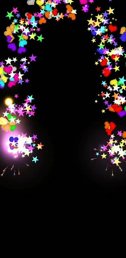 Colorful Animated Stars: A Mesmerizing Visual Display