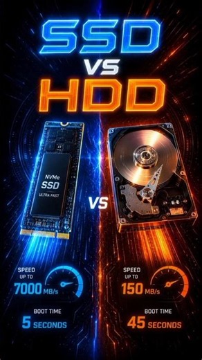 SSD vs HDD: What's the Difference?#hhd #ssd